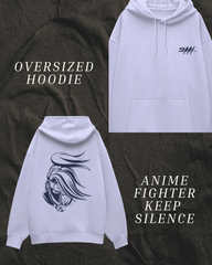 Anime Fighter - Keep Silence Oversized Hoodie
