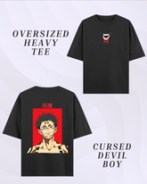 Cursed Devil Boy Oversized Heavy T-Shirt