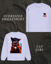 Cat Girl Oversized Sweatshirt
