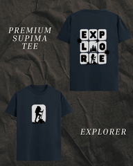 Premium Explorer Supima T-Shirt Blue