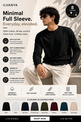 Minimal Full Sleeve T-Shirt - in 8 colors