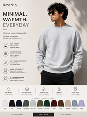 Minimal Sweatshirt - in 12 colors